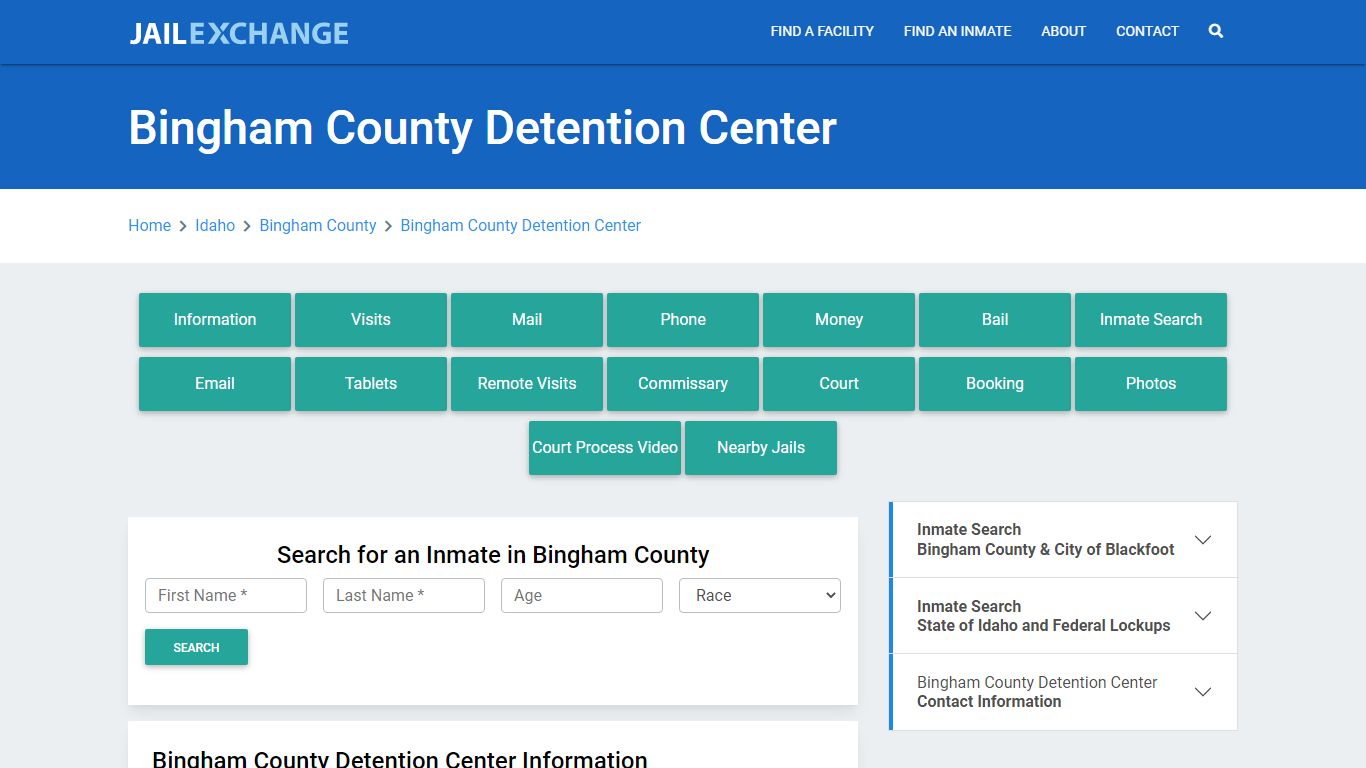 Bingham County Detention Center - Jail Exchange