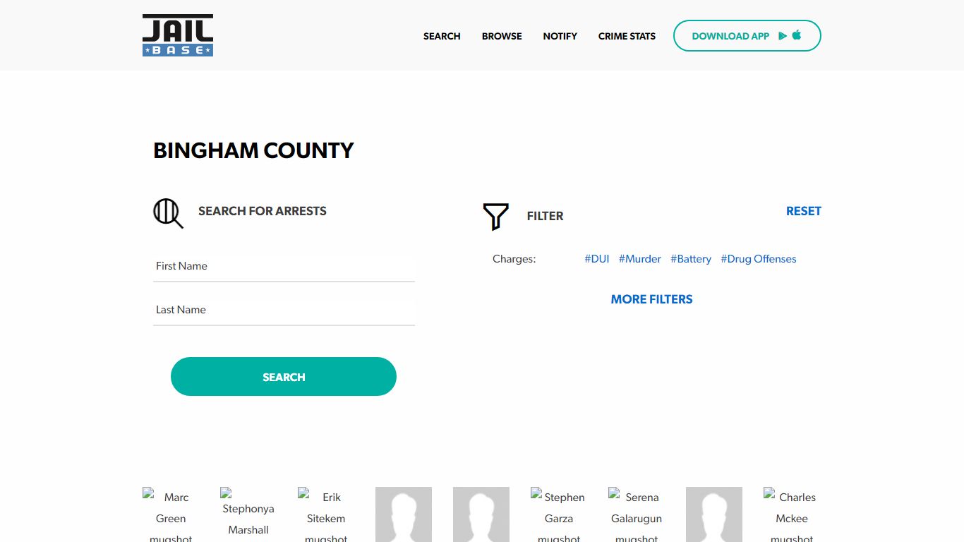 Bingham County Jail Inmate Search and Mugshots | JailBase